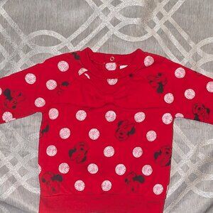 Disney baby Minnie mouse  pullover sweater x2